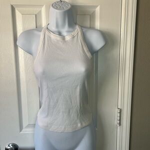 BA&SH White Ribbed Halter Tank Top Size 1 Worn Once
